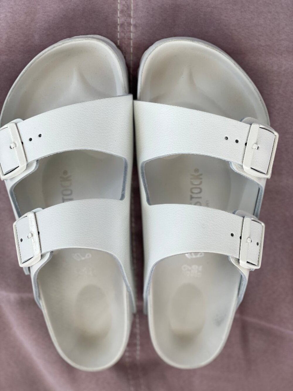 Birkenstock Arizona BS Regular Women 8 Men 6 White Leather Sandal 1026803 Unisex - Picture 7 of 13